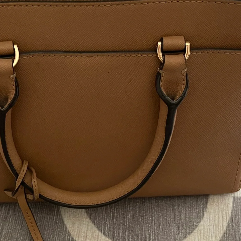 Tory Burch Tan Leather Satchel Shoulder Bag